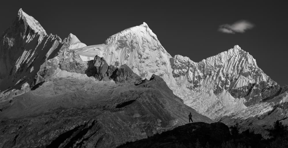 Grand Mountain Solitude by Ruiqing P. — canvas wall art
