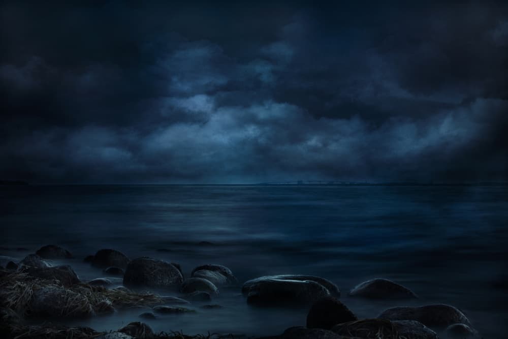 Moody Coastal View by Willy Marthinussen — canvas wall art