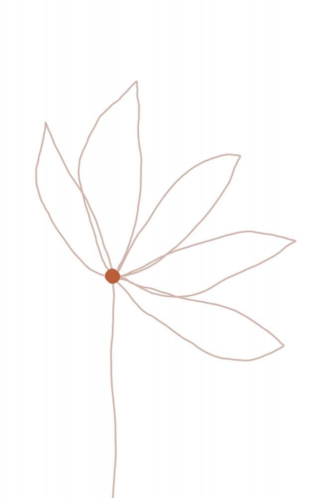 Delicate Flower by uplusmestudio — canvas wall art