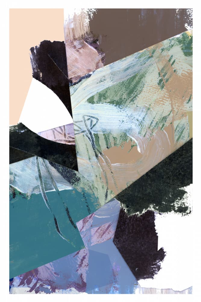 Abstract Textured Shapes by cartissi — canvas wall art