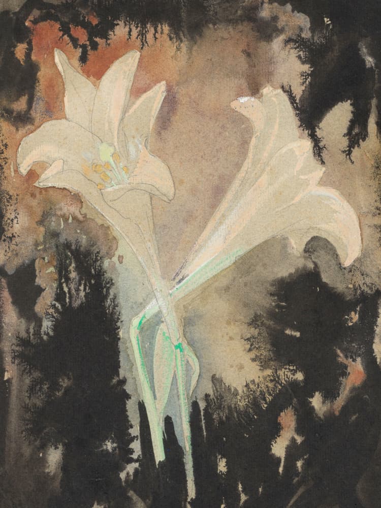 Twee Bloemen (1902)  Stretch By Leo Gestel by Leo Gestel — canvas wall art