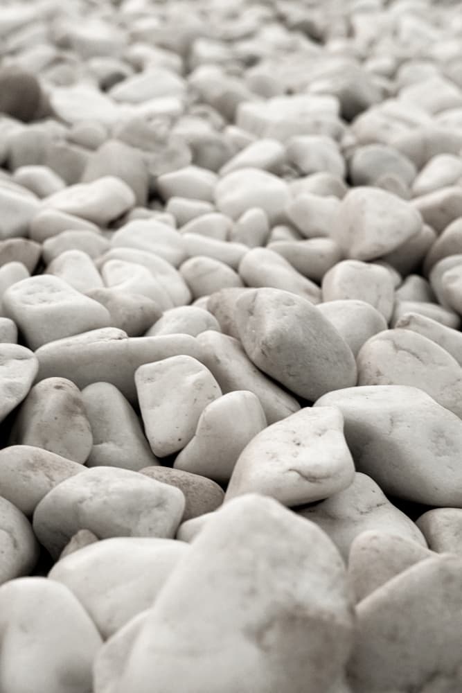Smooth White Pebbles by Pictufy Studio III — canvas wall art