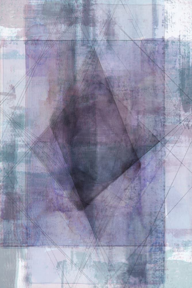 Layered Geometric Abstract by cartissi — canvas wall art