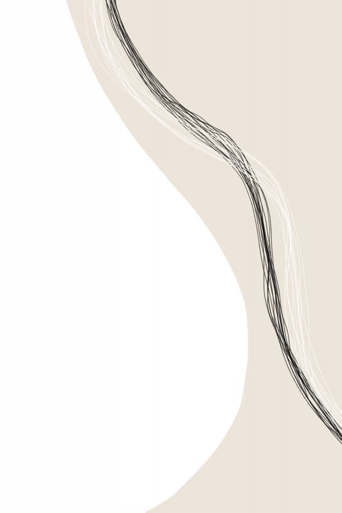 Flowing Lines Harmony by uplusmestudio — canvas wall art