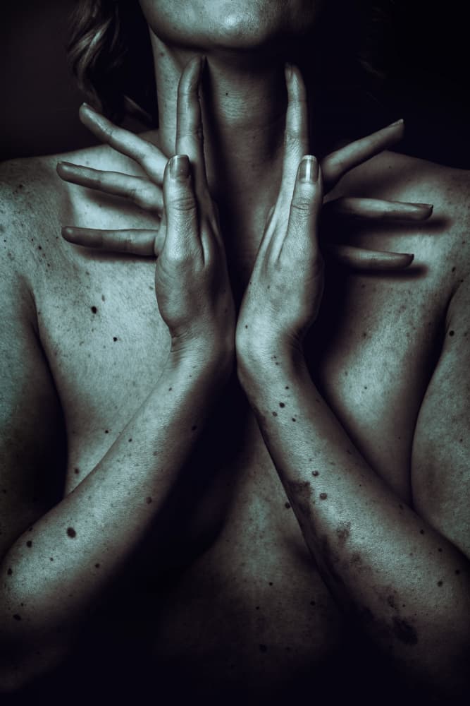 Emotive Hands Portrait by Hardik Pandya — canvas wall art