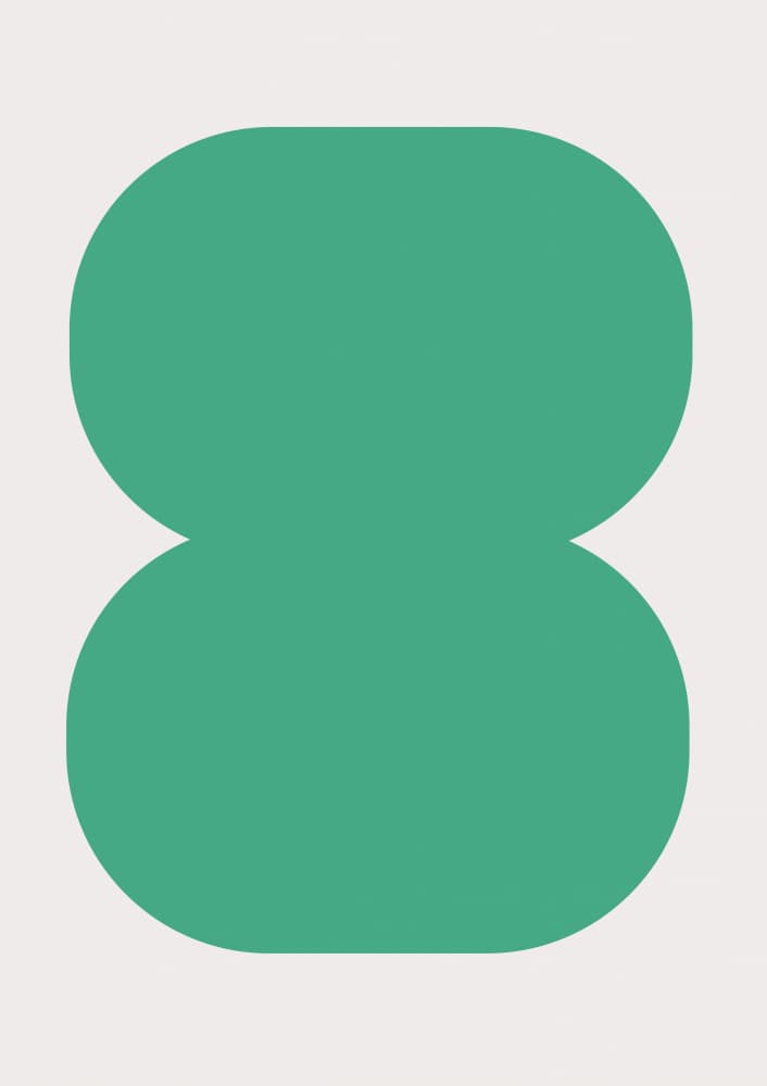 Gentle Green Geometry by FINE FINE STUFF — canvas wall art