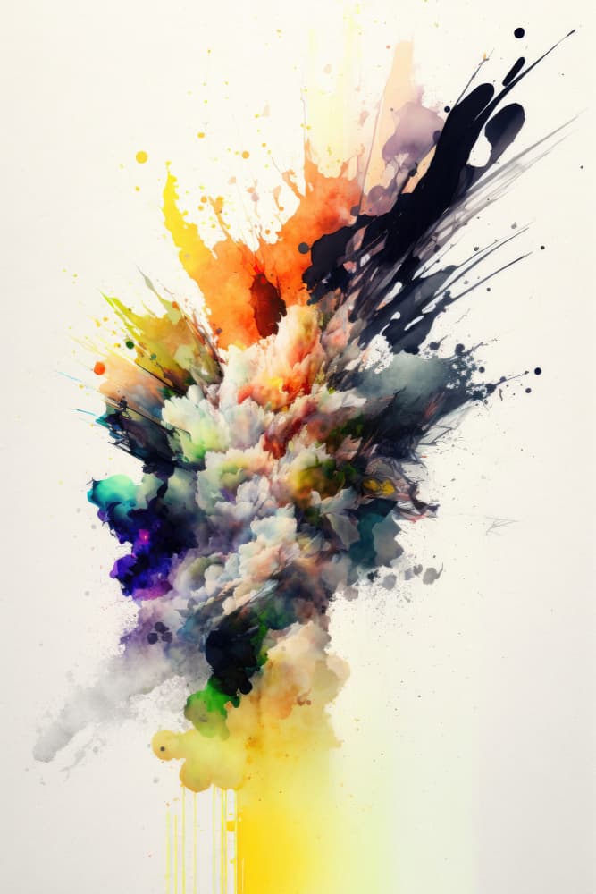 Vibrant Color Explosion by Mauro — canvas wall art