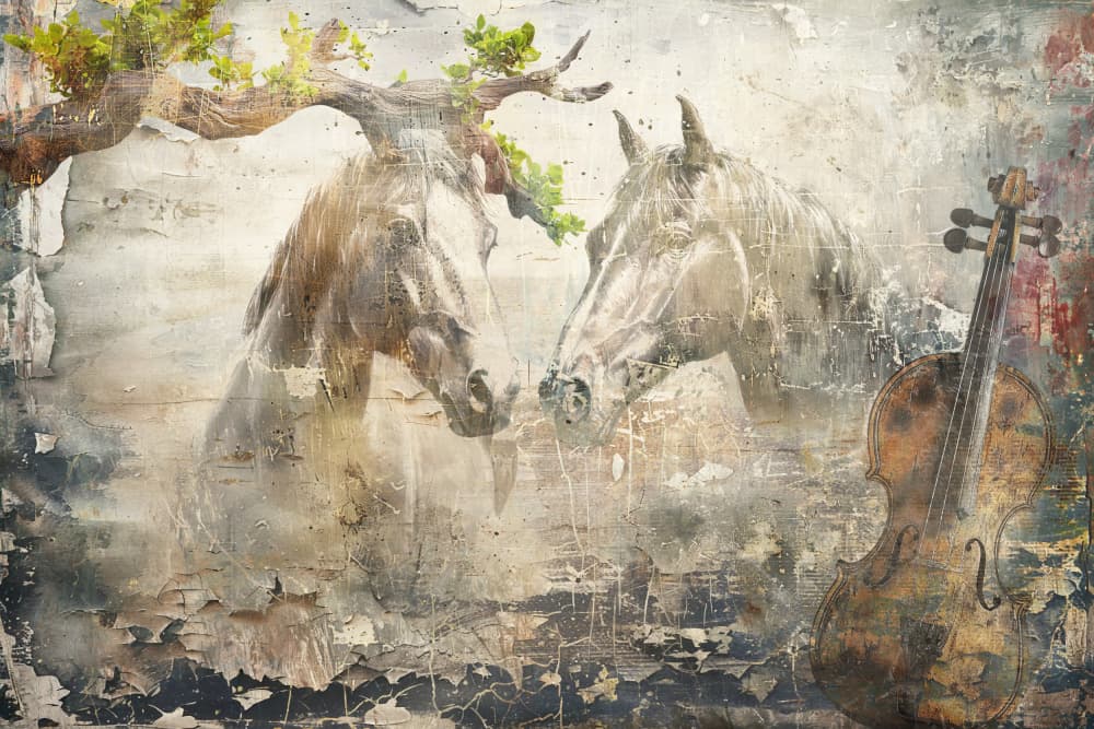 Equine Rustic Melody by Rafal Kulik — canvas wall art