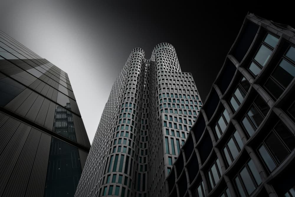 Modern Urban Architecture by Jorge Pimenta — canvas wall art