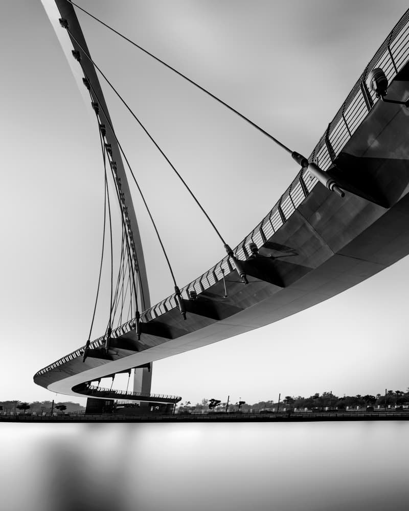 Graceful Cable Bridge by Ahmed Thabet — canvas wall art
