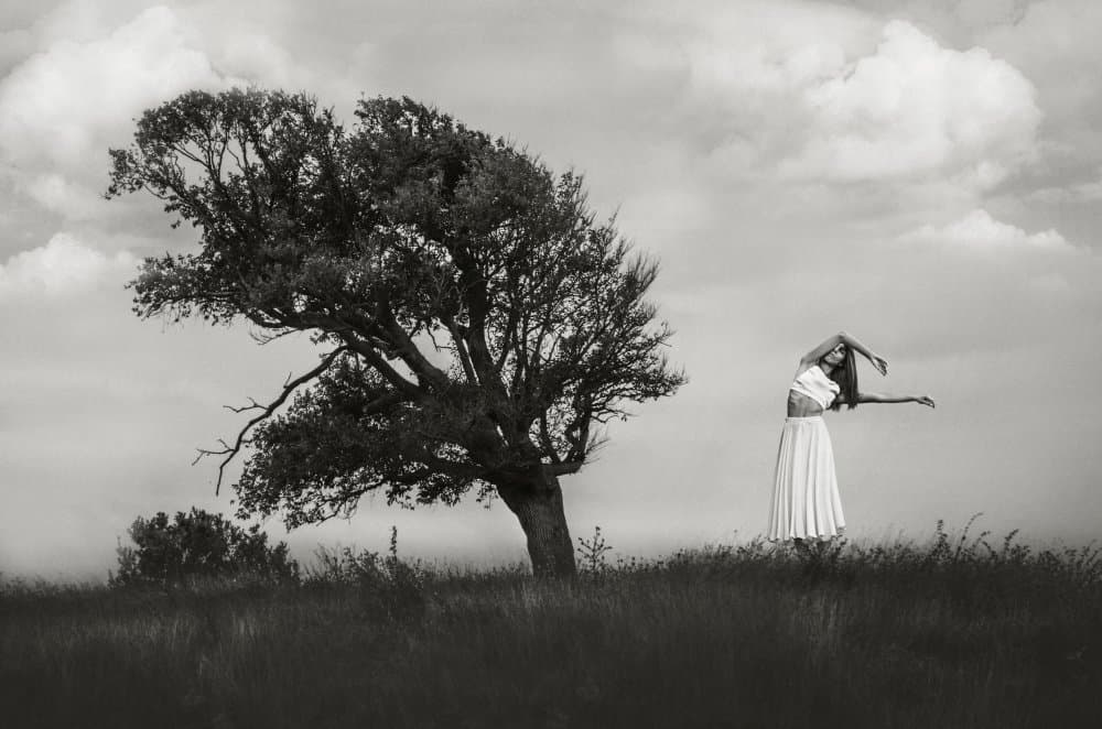 Graceful Dancer Under Tree by Desislava Ignatova — canvas wall art