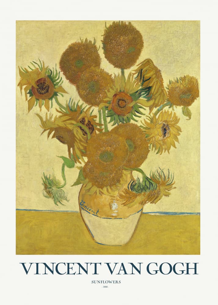 Sunflowers by Vincent Van Gogh — canvas wall art