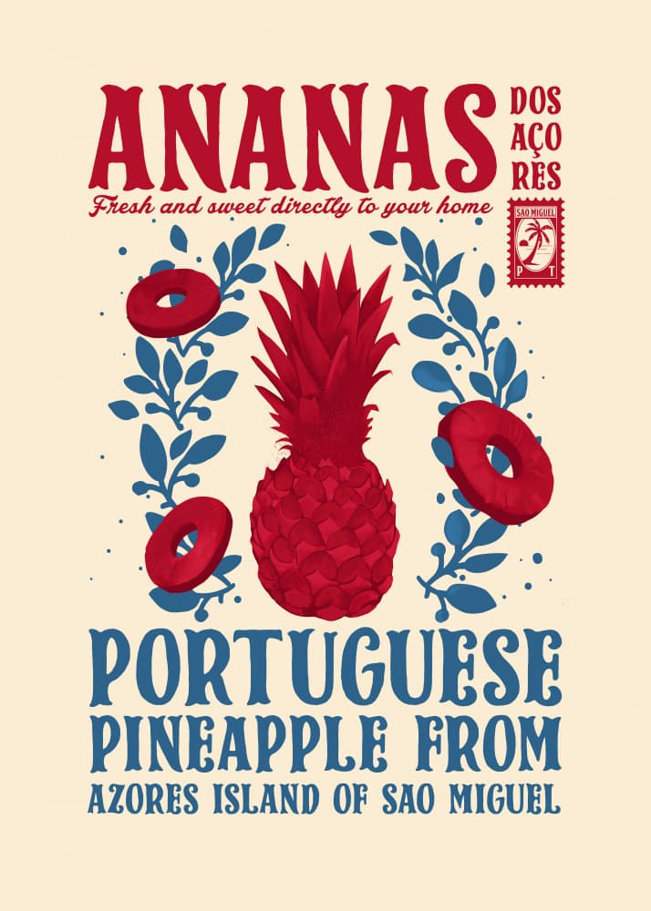 Portuguese Azores Pineapple by Dion Gem — canvas wall art