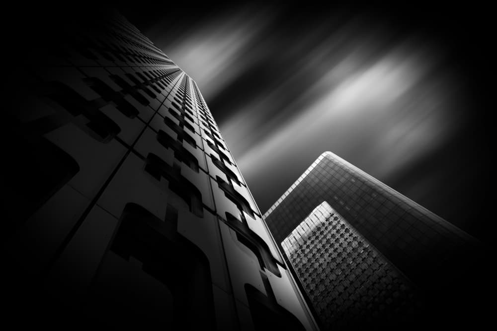 Dramatic City Lines by yoann — canvas wall art