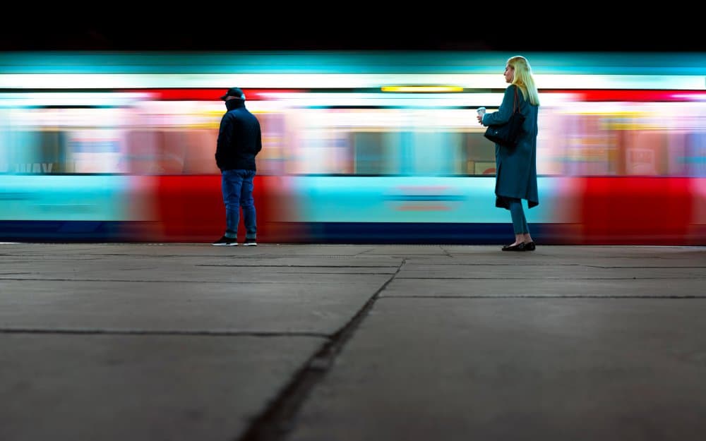 Subway Train Blur by Selaru Ovidiu — canvas wall art