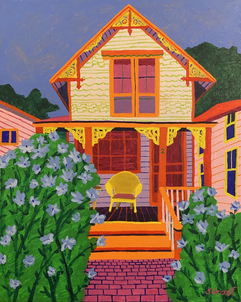 Martha's Vineyard House by Sue Graef — canvas wall art