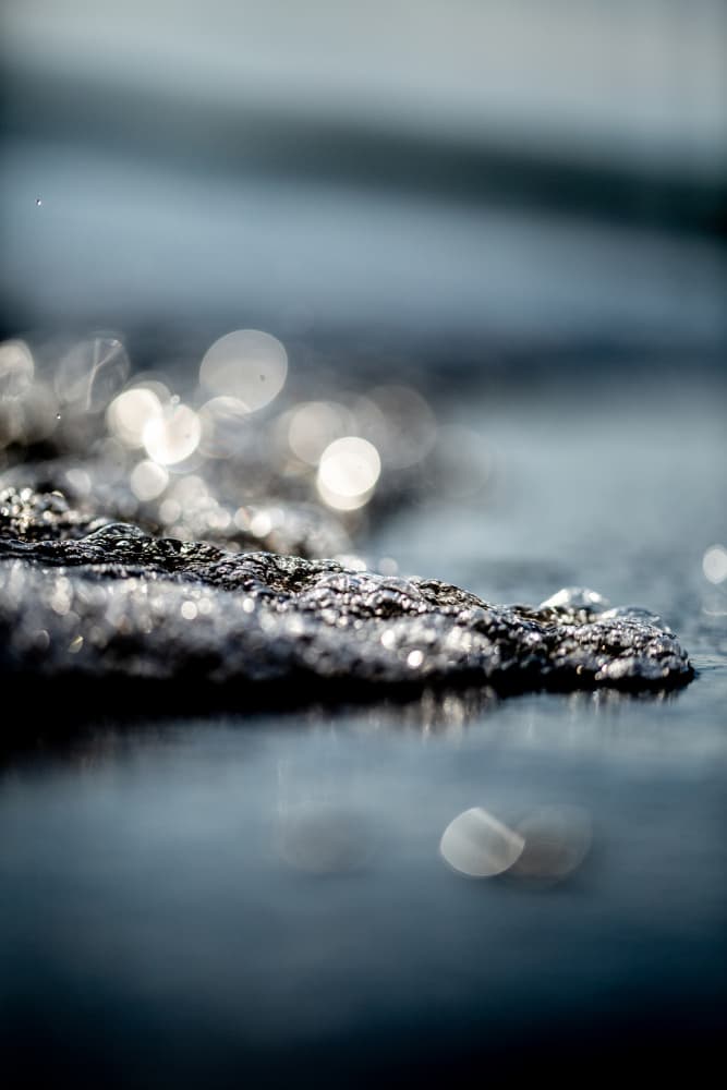 Waves and Glitter by Mareike Böhmer — canvas wall art