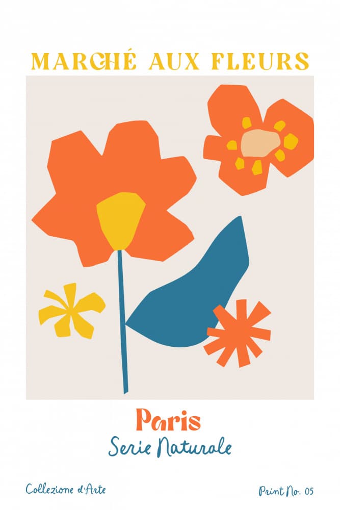 Paris Abstract Flowers by Treechild — canvas wall art