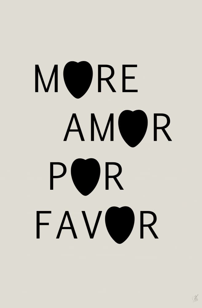 More Amor Favor by Anne-Marie Volfova — canvas wall art