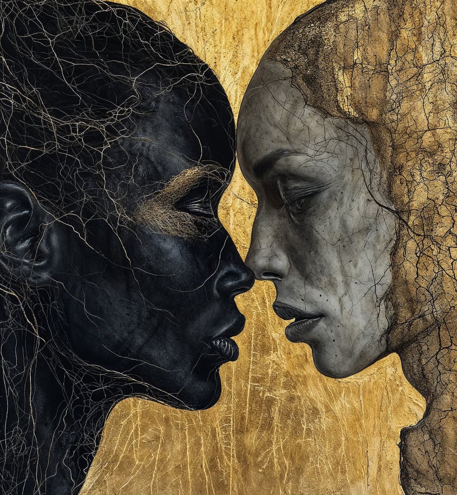 Golden Duality by DDiArte — canvas wall art