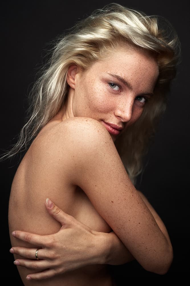 Serene Freckled Beauty by Martin Krystynek MQEP — canvas wall art