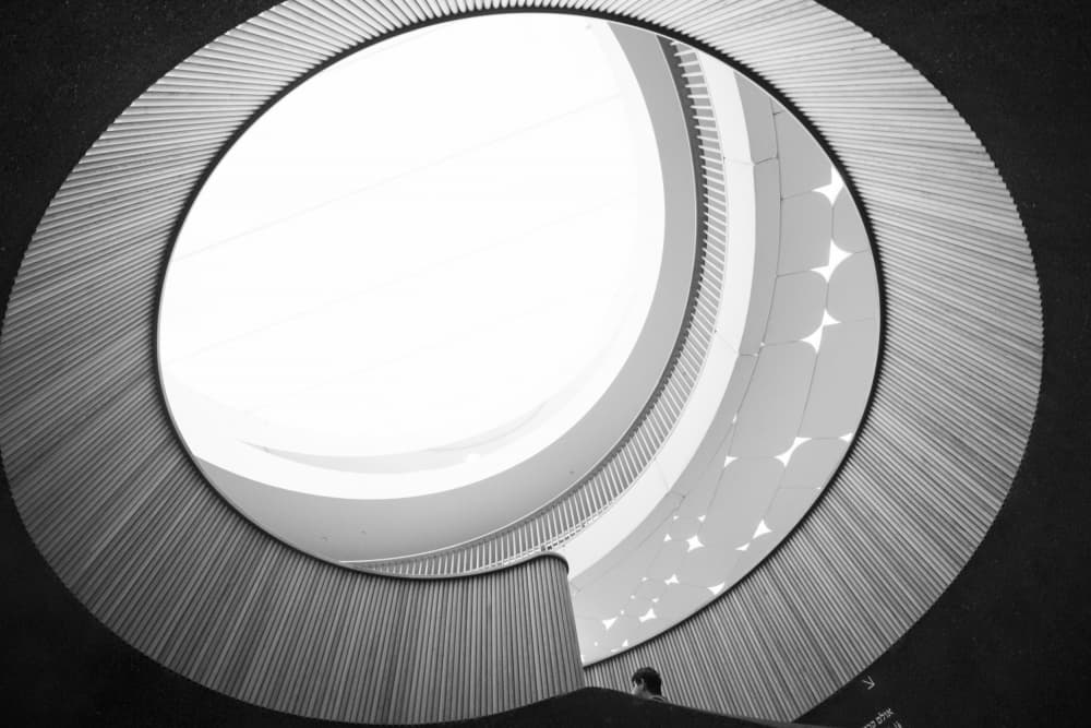 Upward Spiral Architecture by Anna Kogan — canvas wall art