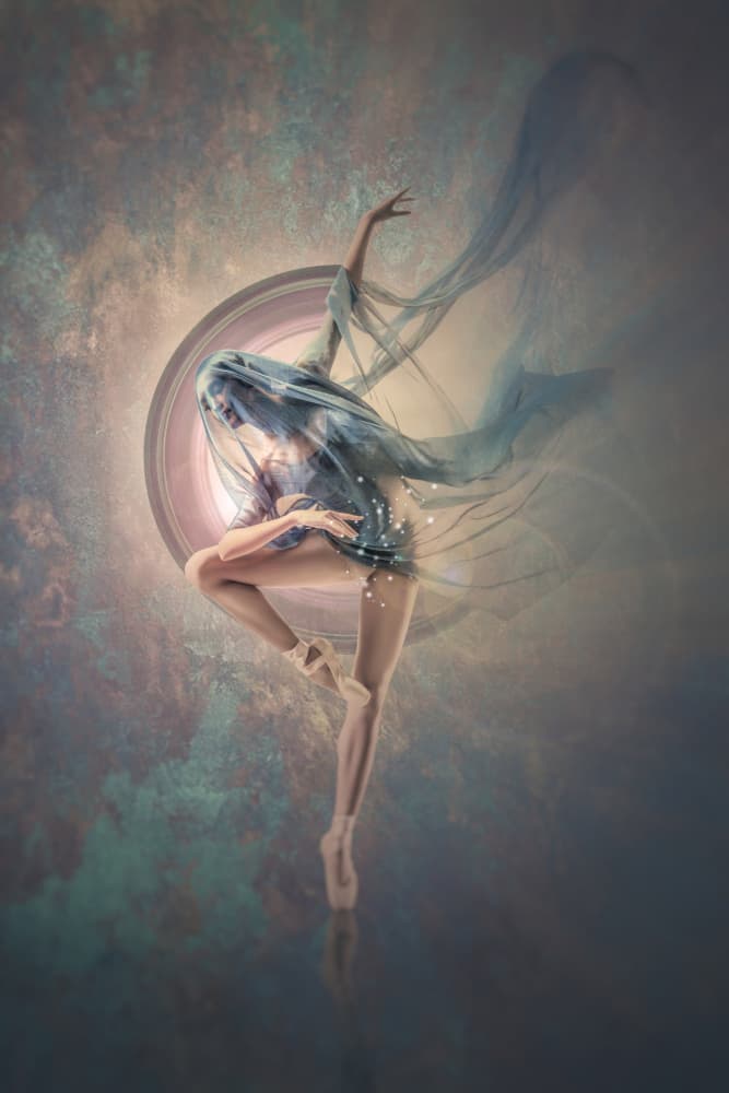 Ethereal Dancer in Space by Ajar Setiadi — canvas wall art