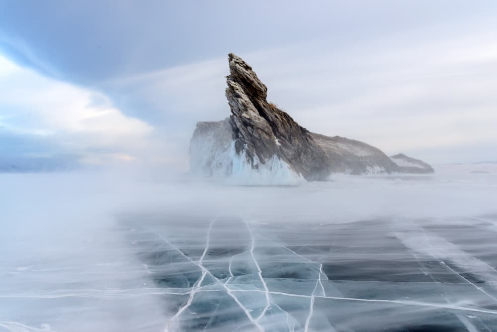 Misty Ice Peak by Sergey Pesterev — canvas wall art