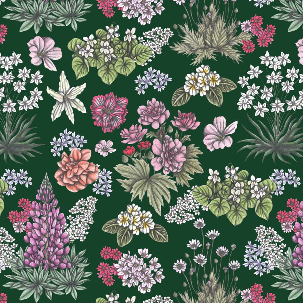 Lush Botanical Garden by Cecilia Battaini — canvas wall art
