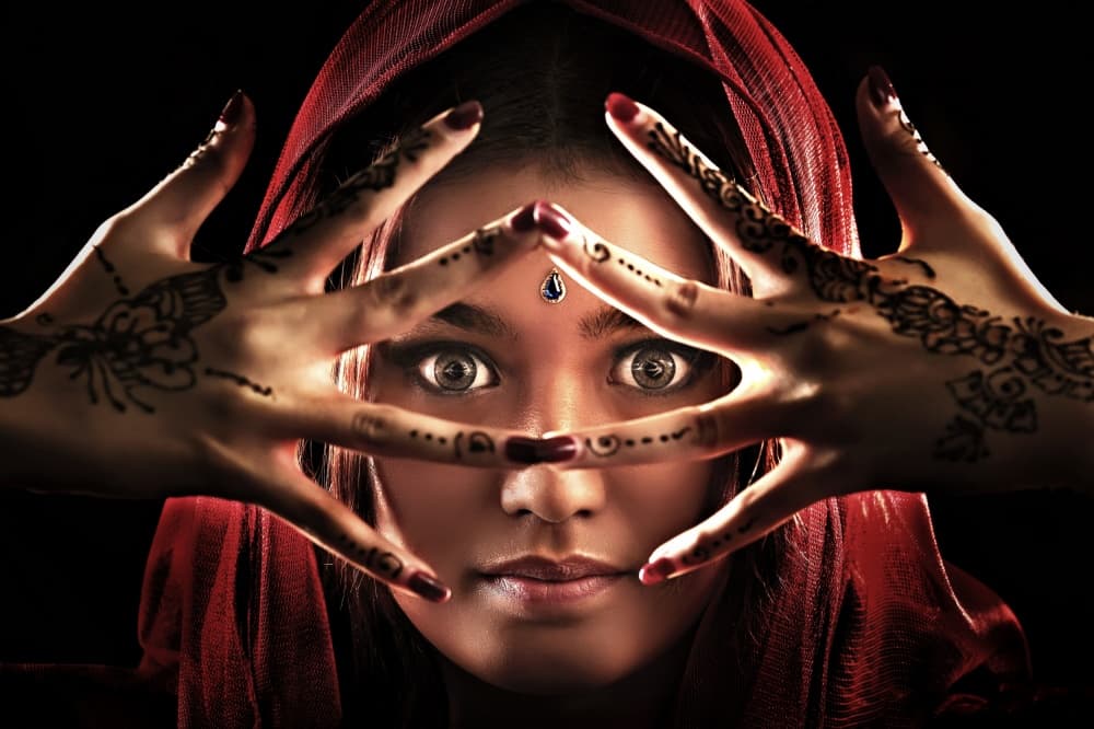Indian Woman's Gaze by Ivan Lee — canvas wall art