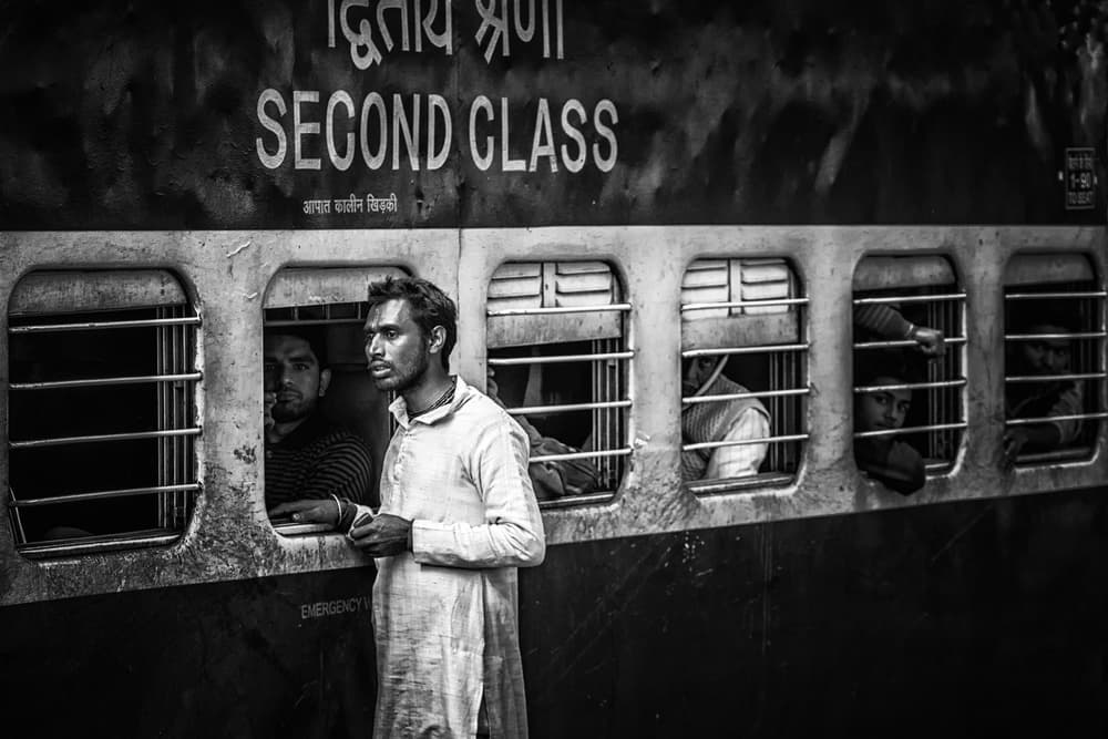 Indian Train Life by Pavol Stranak — canvas wall art