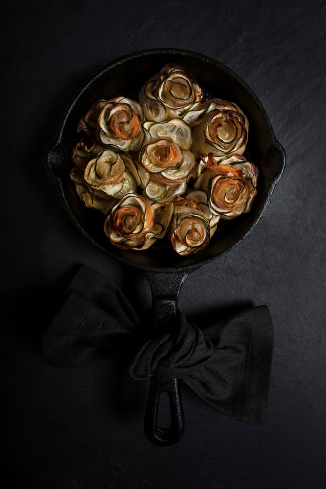 Rustic Potato Roses by Diana Popescu — canvas wall art