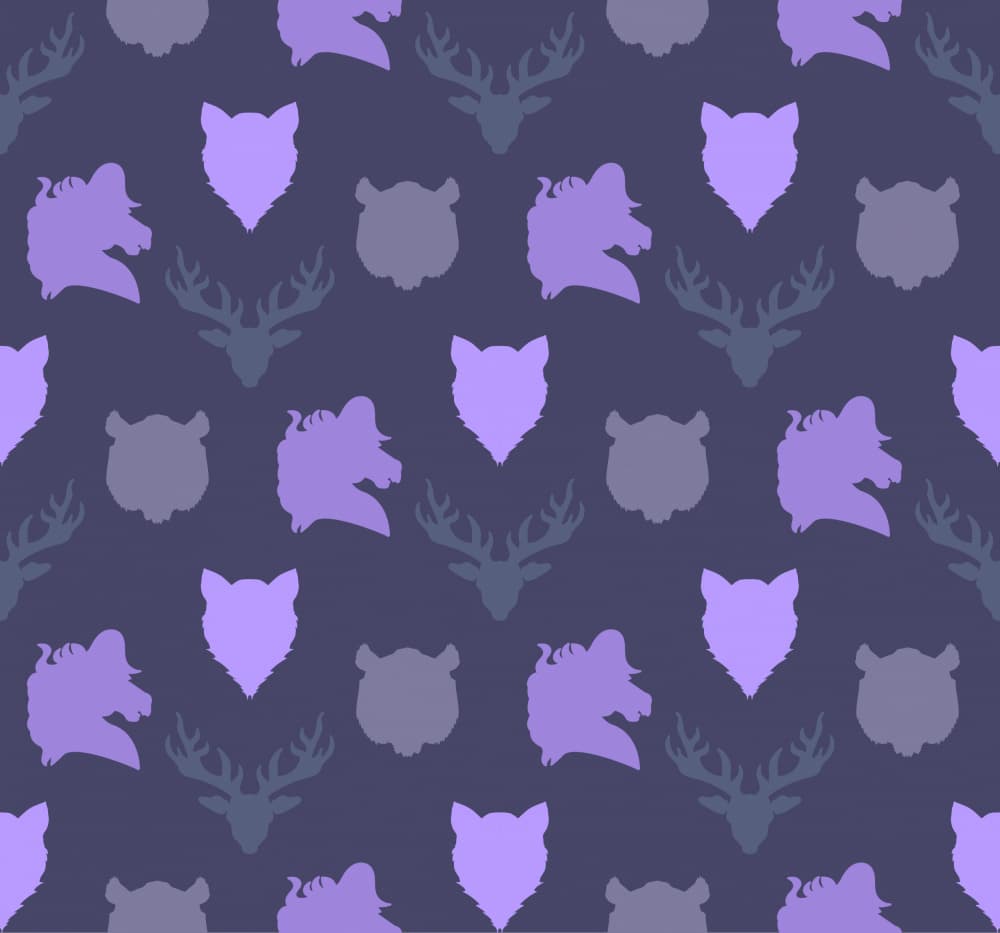 Wild Woodland Silhouettes by Marika Barsrsind — canvas wall art