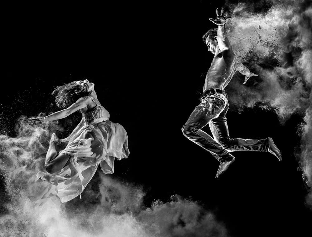 Powder Dance Duo by Аntonik — canvas wall art