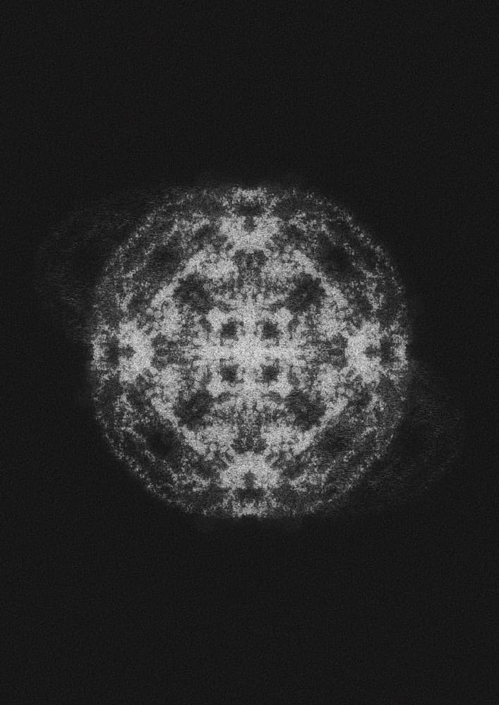 Glowing Abstract Orb by Amy Louise Baker — canvas wall art