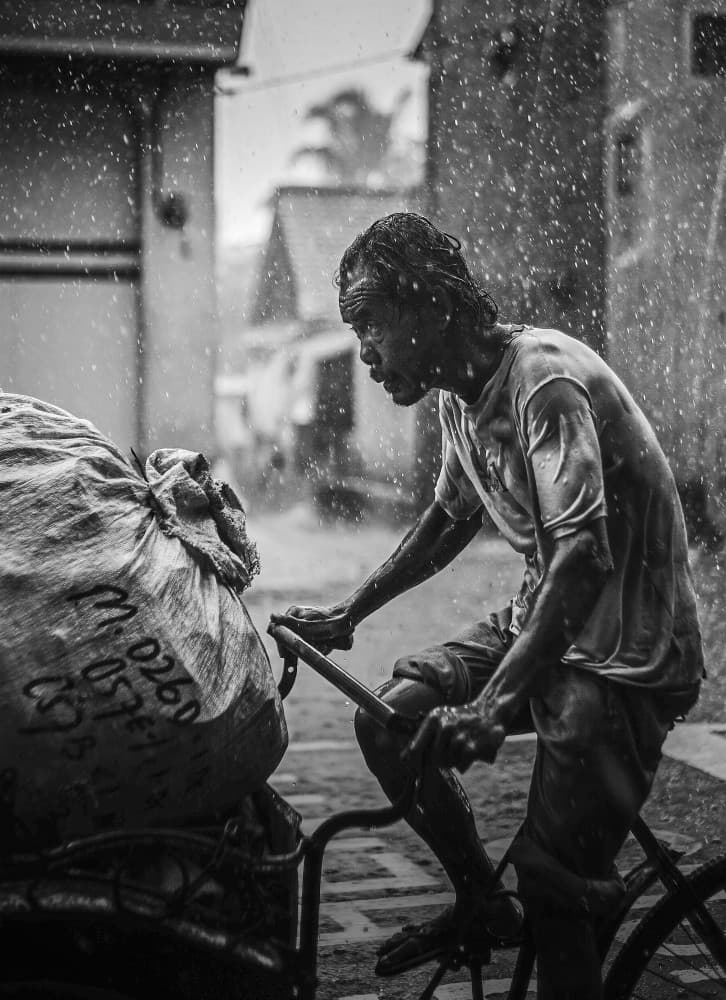 Rainy Day Labor by Firman Maulana — canvas wall art