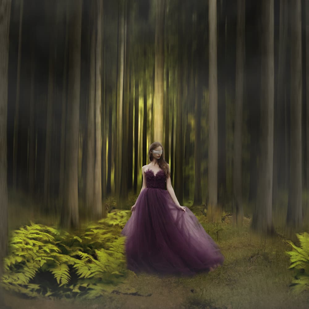Blindfolded Forest Dream by Ewa Całkosińska-Kajzer — canvas wall art