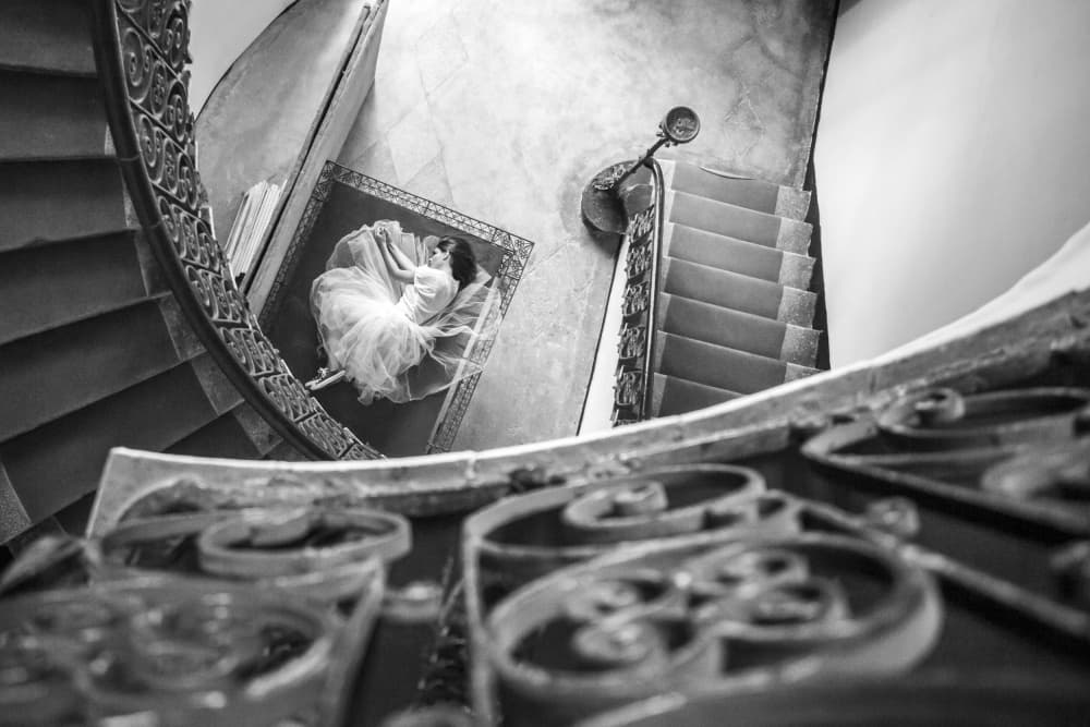 Elegant Staircase Dream by Ileana Bosogea-Tudor — canvas wall art