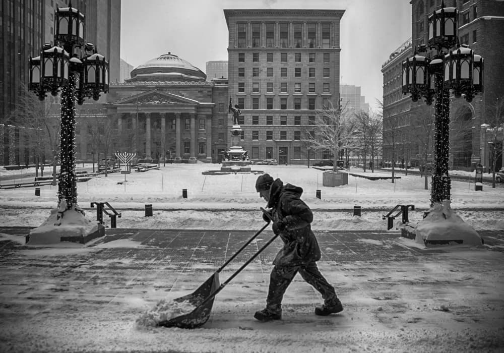 Urban Winter Work by Angela Muliani Hartojo — canvas wall art