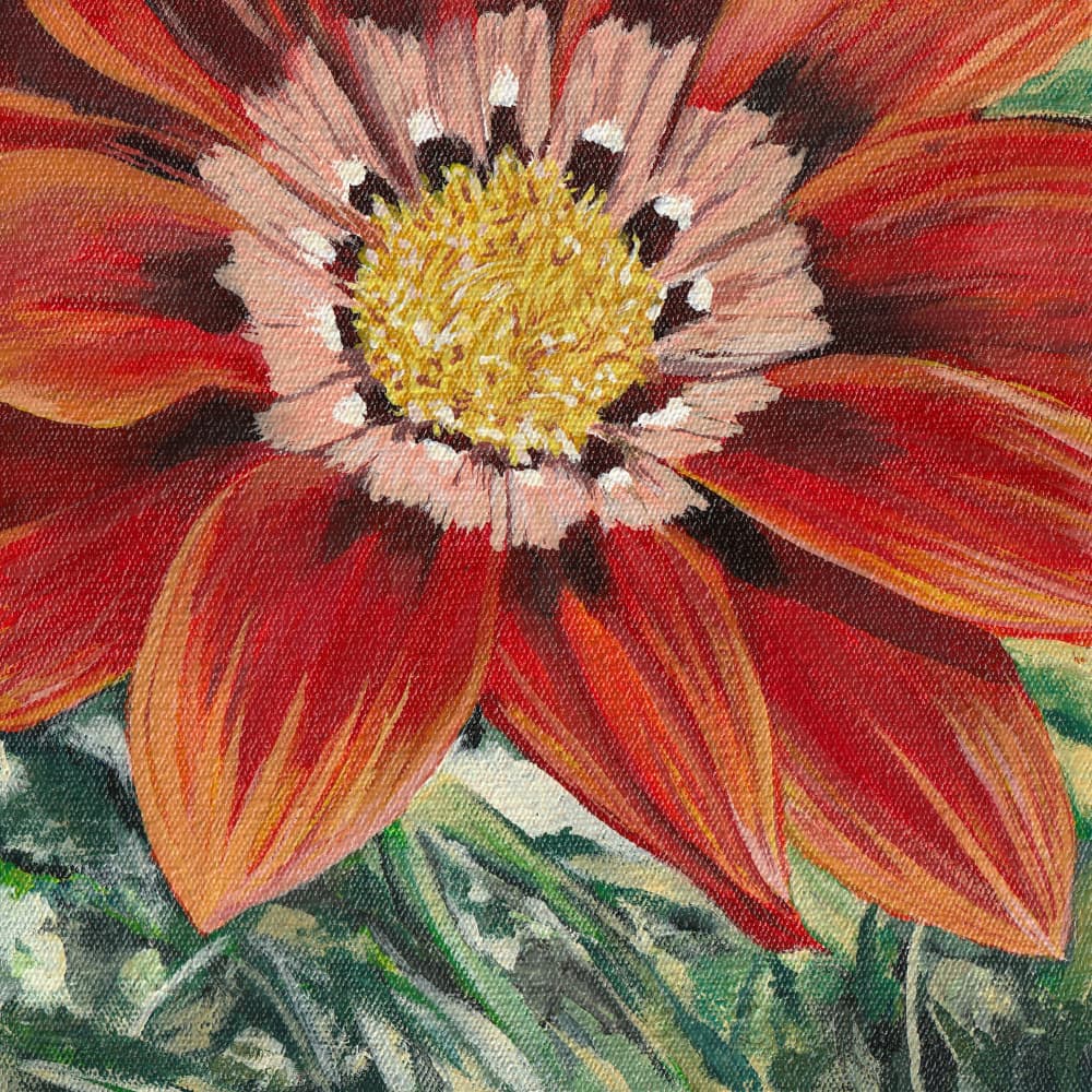 Vibrant Orange Bloom by Viccy Wanliss — canvas wall art