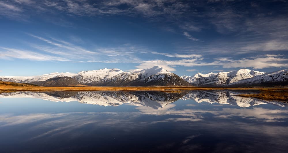 Serene Mountain Reflection by Keller — canvas wall art