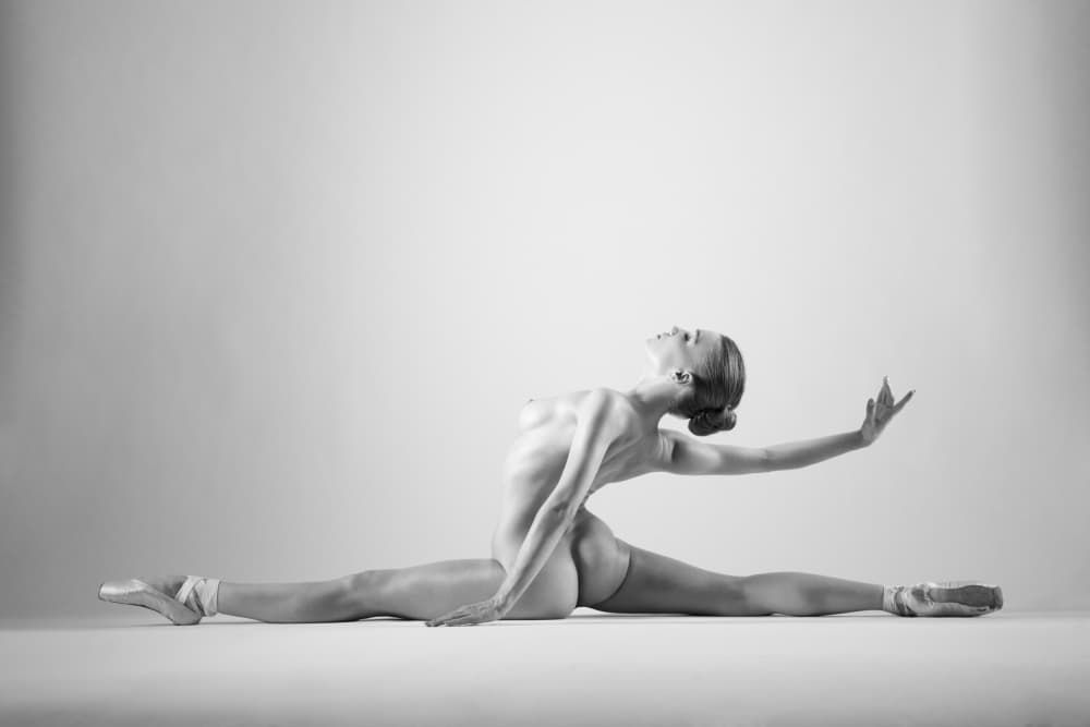 Graceful Nude Ballerina by Arkadiusz Branicki — canvas wall art