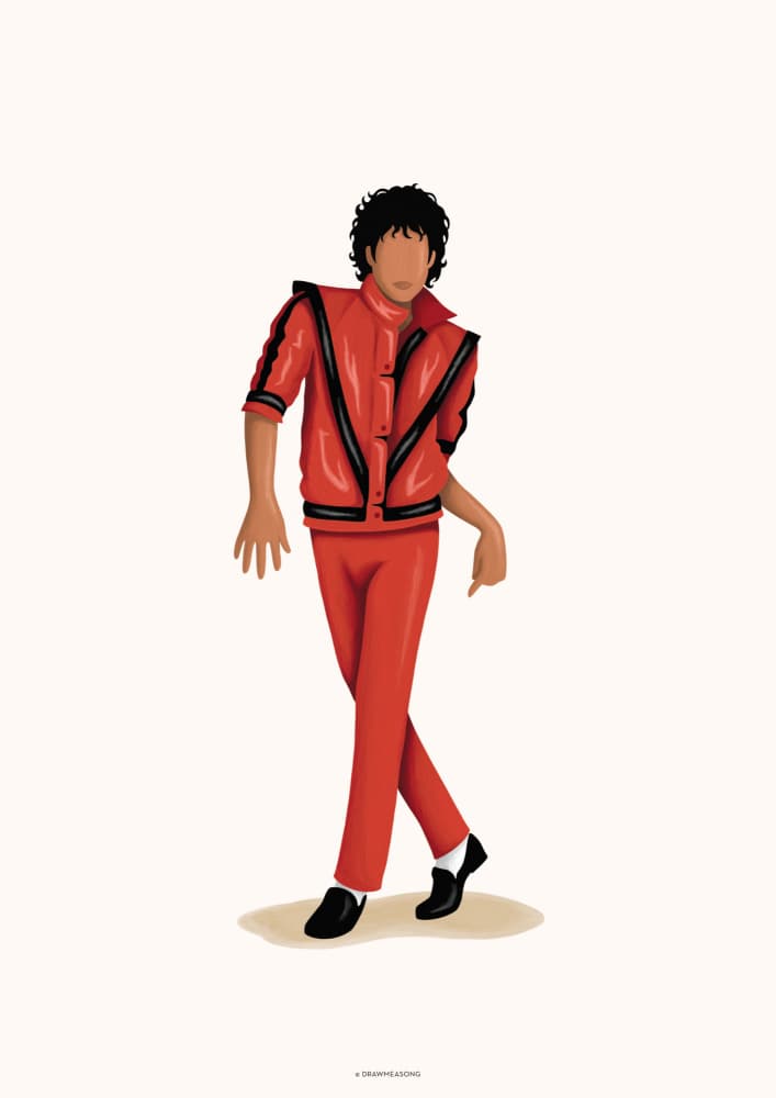 Red Suit Dancer by Nour Tohme — canvas wall art