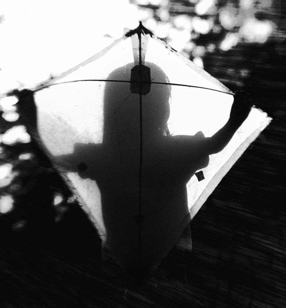 Child Kite Silhouette by Jay Satriani — canvas wall art