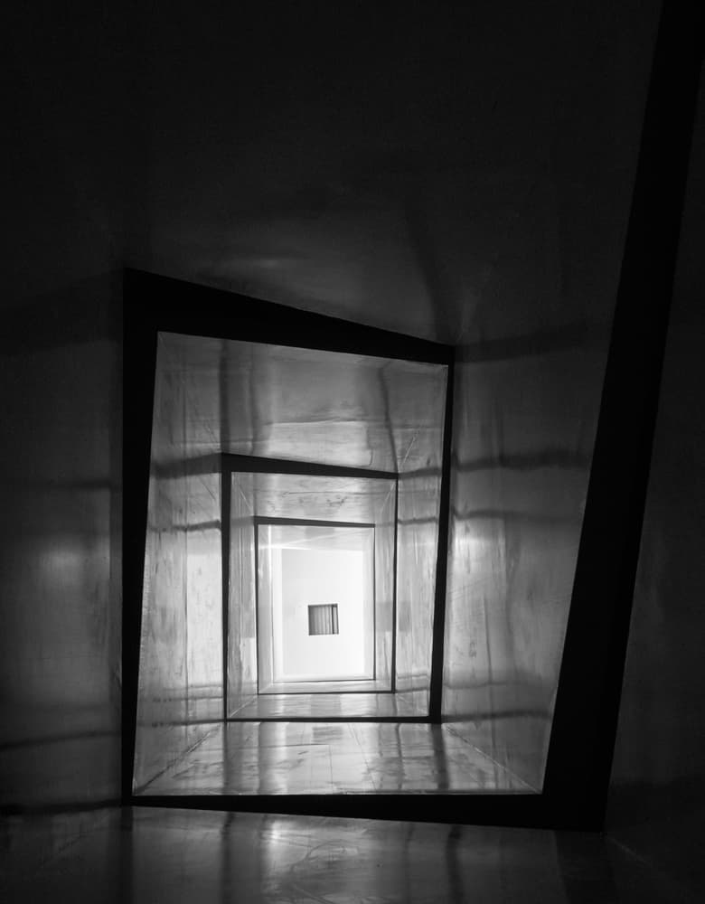 Geometric Corridor Illusion by Jorge Pena — canvas wall art