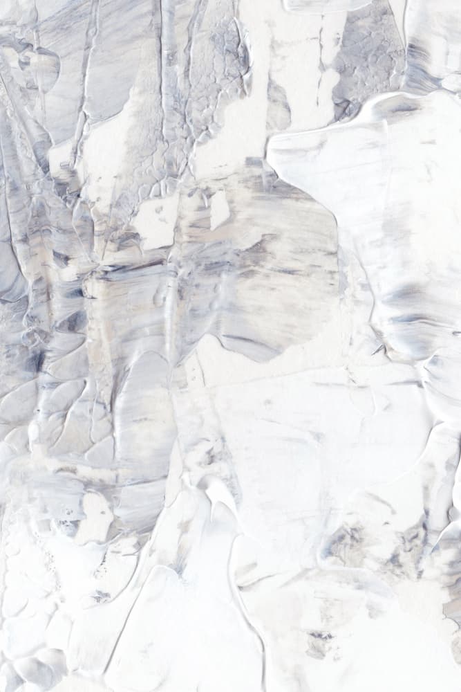 White and Gray Brushstrokes by uplusmestudio — canvas wall art