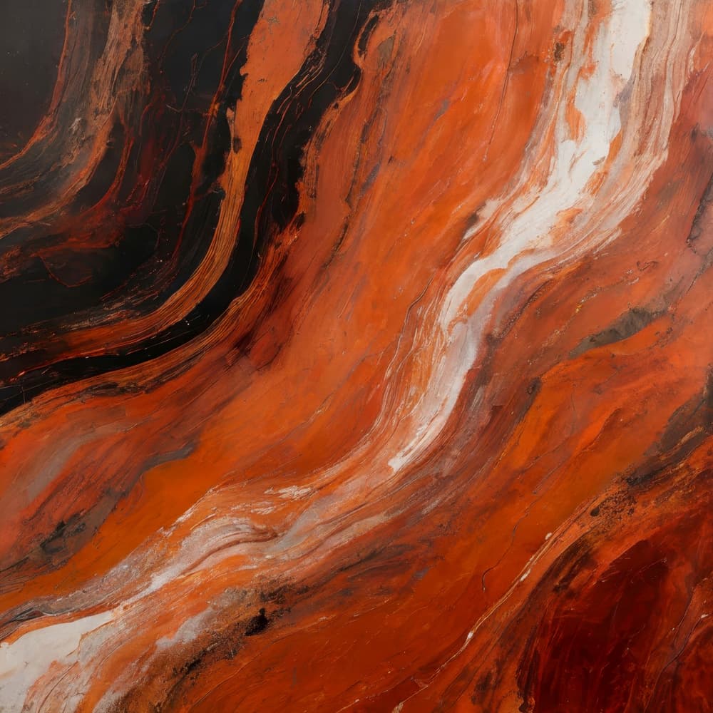 Molten Orange Flow by Alpenglow Workshop — canvas wall art