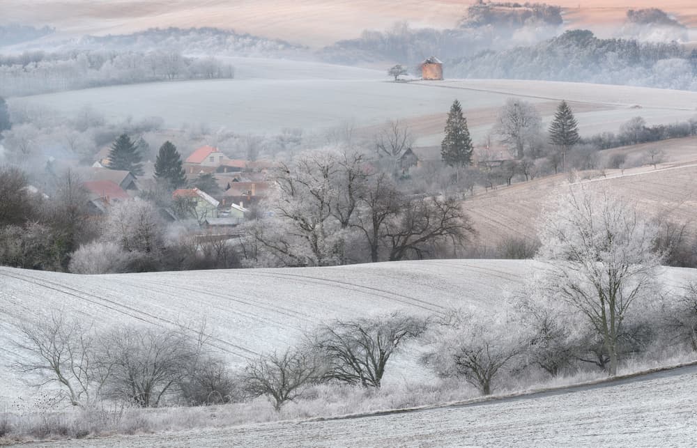 Frosty Winter Morning by Vlad Sokolovsky — canvas wall art