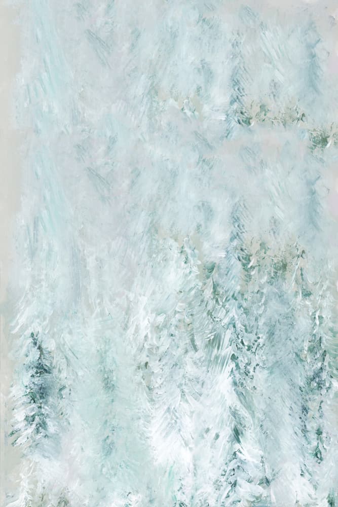 Abstract Winter Forest by casa cartissi — canvas wall art