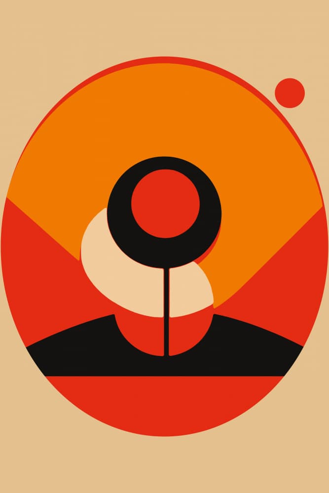 Abstract Warm Figure by casa cartissi — canvas wall art